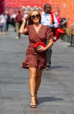 AMANDA HOLDEN Arrivevs at Global Radio in London 06/07/2021