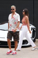 AMELIA HAMLIN and Scott Disick at Nobu in Los Angeles 06/27/2021