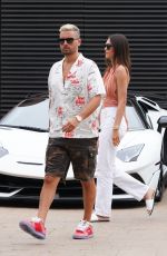 AMELIA HAMLIN and Scott Disick at Nobu in Los Angeles 06/27/2021