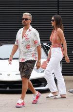 AMELIA HAMLIN and Scott Disick at Nobu in Los Angeles 06/27/2021