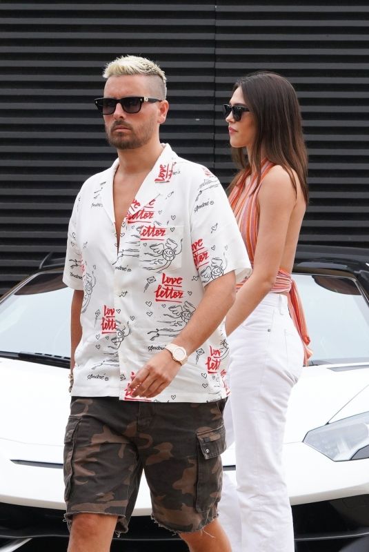 AMELIA HAMLIN and Scott Disick at Nobu in Los Angeles 06/27/2021