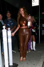 ANASTASIA KARANIKOLAOU Arrives at Poppy in West Hollywood 06/04/2021