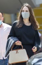 ANGELINA JOLIE Gets a Private Tour of The Brooklyn Museum 06/10/2021