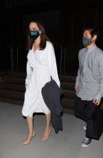 ANGELINA JOLIE Out for Dinner in Los Angeles 06/21/2021