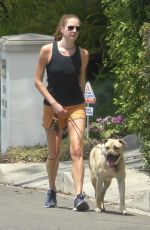 ANNA OSCEOLA Out with Her Dog in Los Feliz 06/15/2021