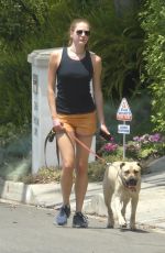 ANNA OSCEOLA Out with Her Dog in Los Feliz 06/15/2021