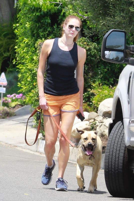 ANNA OSCEOLA Out with Her Dog in Los Feliz 06/15/2021