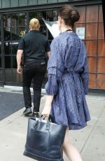 ANNE HATHAWAY Arrives on the Set of WeCrashed in New York 06/22/2021