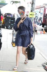 ANNE HATHAWAY Arrives on the Set of WeCrashed in New York 06/22/2021