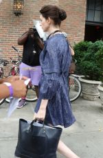 ANNE HATHAWAY Arrives on the Set of WeCrashed in New York 06/22/2021