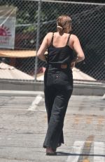 ASHLEE SIMPSON at a School in Studio City 06/08/2021