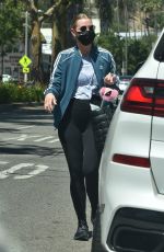 ASHLEE SIMPSON Leaves a Gym in Los Angeles 06/14/2021