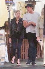 ASHLEY BENSON Out with Friends at Saddle Ranch in Hollywood 06/11/2021 