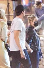ASHLEY BENSON Out with Friends at Saddle Ranch in Hollywood 06/11/2021 