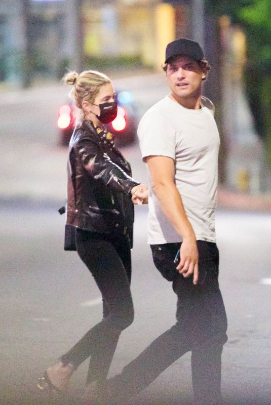 ASHLEY BENSON Out with Friends at Saddle Ranch in Hollywood 06/11/2021 