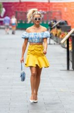 ASHLEY ROBERTS Arrives at Heart Radio in London 06/11/2021