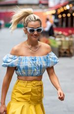 ASHLEY ROBERTS Arrives at Heart Radio in London 06/11/2021
