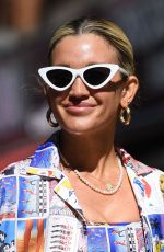 ASHLEY ROBERTS Arrives at Heart Radio in London 06/16/2021