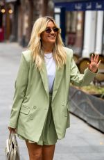 ASHLEY ROBERTS Arrives at Heart Radio in London 06/30/2021