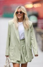 ASHLEY ROBERTS Arrives at Heart Radio in London 06/30/2021