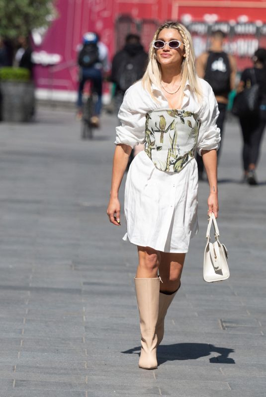 ASHLEY ROBERTS Leaves Global Radio Studios in London 06/23/2021
