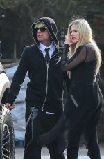 AVRIL LAVIGNE and Mod Sun Arrives at Soho House in Malibu 06/28/2021
