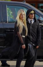 AVRIL LAVIGNE and Mod Sun Arrives at Soho House in Malibu 06/28/2021
