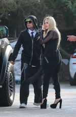 AVRIL LAVIGNE and Mod Sun Arrives at Soho House in Malibu 06/28/2021