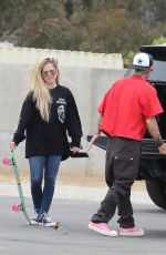 AVRIL LAVIGNE and Mod Sun at a Skate Park in Malibu 06/17/2021