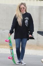 AVRIL LAVIGNE and Mod Sun at a Skate Park in Malibu 06/17/2021