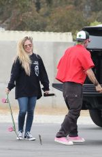 AVRIL LAVIGNE and Mod Sun at a Skate Park in Malibu 06/17/2021