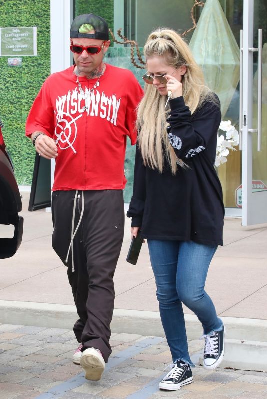 AVRIL LAVIGNE and Mod Sun at a Skate Park in Malibu 06/17/2021