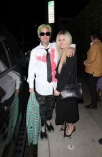AVRIL LAVIGNE and Mod Sun at Giorgio Baldi in Santa Monica 06/27/2021