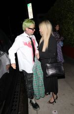 AVRIL LAVIGNE and Mod Sun at Giorgio Baldi in Santa Monica 06/27/2021
