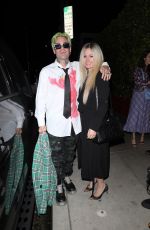 AVRIL LAVIGNE and Mod Sun at Giorgio Baldi in Santa Monica 06/27/2021