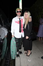 AVRIL LAVIGNE and Mod Sun at Giorgio Baldi in Santa Monica 06/27/2021
