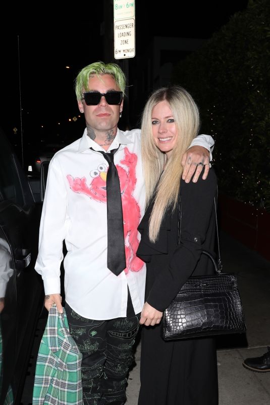 AVRIL LAVIGNE and Mod Sun at Giorgio Baldi in Santa Monica 06/27/2021