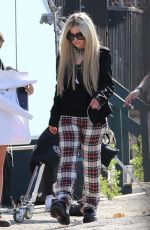 AVRIL LAVIGNE on the Set of a Music Video in Los Angeles 06/14/2021