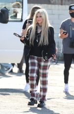AVRIL LAVIGNE on the Set of a Music Video in Los Angeles 06/14/2021