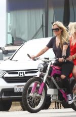AVRIL LAVIGNE Taking Her Friend for an Electric Motorcycle Ride in Malibu 05/31/2021