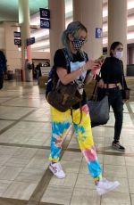 BELLA and DANI THORE at LAX Airport in Los Angeles 06/04/2021