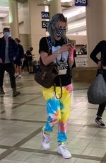BELLA and DANI THORE at LAX Airport in Los Angeles 06/04/2021