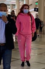 BELLA and DANI THORE at LAX Airport in Los Angeles 06/04/2021