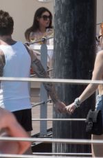 BELLA and KAILI THORNE Boating in Lake Como with Friends 06/24/2021