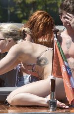 BELLA and KAILI THORNE Boating in Lake Como with Friends 06/24/2021