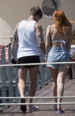 BELLA and KAILI THORNE Boating in Lake Como with Friends 06/24/2021