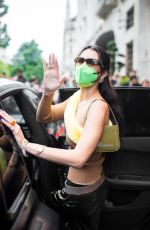 BELLA HADID Heading to Casablanca Party at Ritz in Paris 06/26/2021