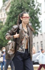 BELLA HADID Heading to Francois Pinault Exhibition at Paris Fashion Week 06/24/2021