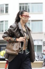 BELLA HADID Heading to Francois Pinault Exhibition at Paris Fashion Week 06/24/2021