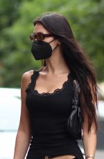 BELLA HADID Leaves George V Hotel in Paris 06/28/2021